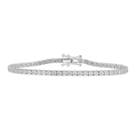 Tennisarmbånd i 14 kt. Guld  med 2.00 ct. brillantslebne Naturlige diamanter