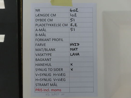 Badeværelses arrangement - 2 stk. skuffer med fuldt udtræk og soft close og KUMA vask