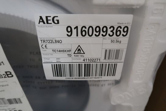 AEG TR722L84O tørretumbler 8 kg og skånsom tørring
