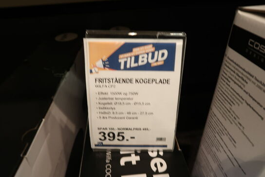 Wilfa CP2 fritstående kogeplade