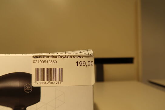 OBH Nordica Dry&Go 5125 - Rejseføntørrerr