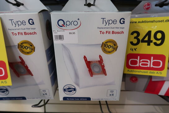 6 pk. Bosch-Siemens Qpro+ Type G fleece pose (4 stk.)