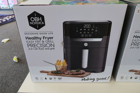 OBH Nordica Easy Fry & Grill Precision airfryer 2in1 black digital