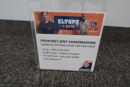 Siemens extraKlasse WM14N21ODN Frontbetjent vaskemaskine