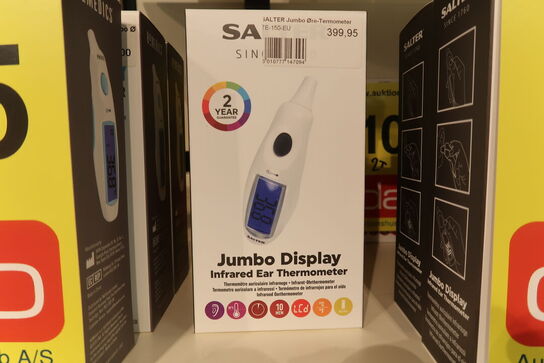 2 stk. Salter Jumbo øretermometer hvid