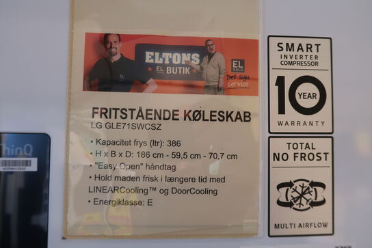 LG GLE71SWCSZ fritstående køleskabe