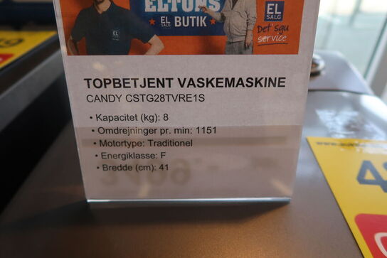 Candy CSTG282DVE1S - Topbetjent Vaskemaskine