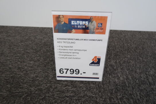 AEG TR722L84O - KONDENSTØRRETUMBLER