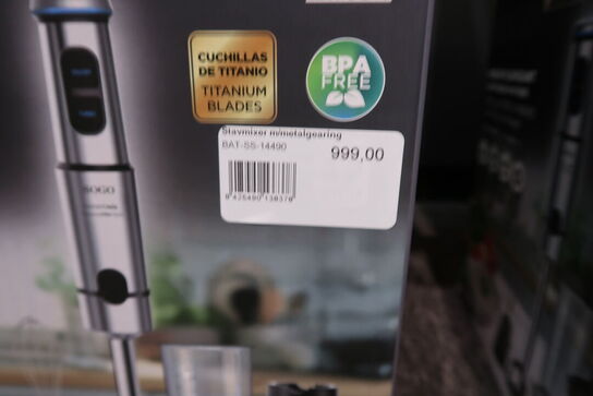 Sogo BAT-SS-14490 stavblender stål 1500 watt