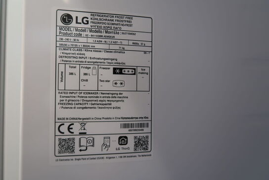LG GLE71SWCSZ fritstående køleskabe