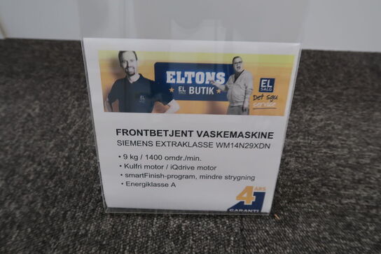 Siemens WM14N29XDN Extraklasse frontbetjent 