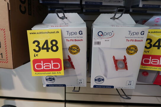 6 pk. Bosch-Siemens Qpro+ Type G fleece pose (4 stk.)