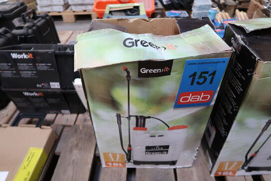 Rygsprøjte med pumpe, 16 liter