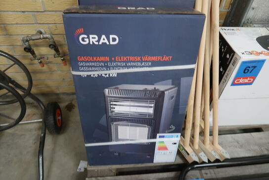 Gasvarmeovn m/blæser 4,2 kW - Grad