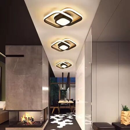 2 stk. Loftlampe Black Square – 36W LED dæmpbar