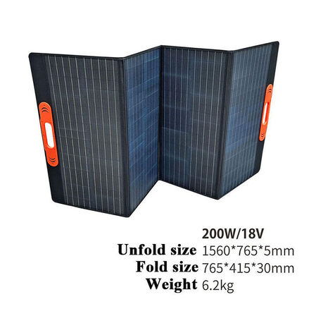 Sammenklappeligt solpanel 200W