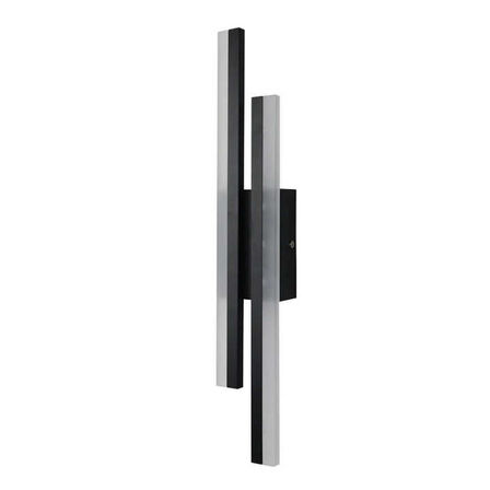 2 stk. Væglampe Sort LED 16W