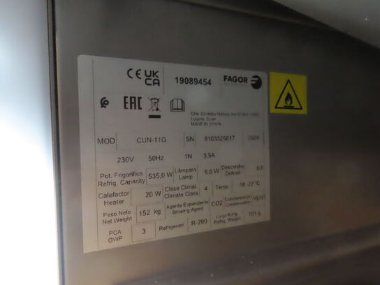 Fryseskab FAGOR CUN-11G