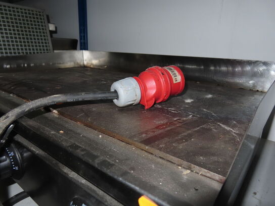 Pølsestegeplade med to zoner