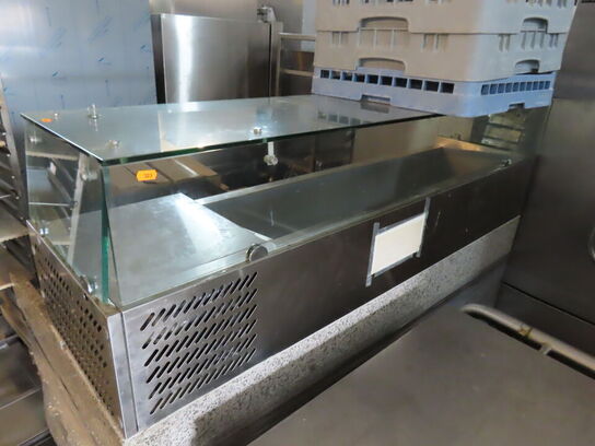 Pizza station med display kølemontre