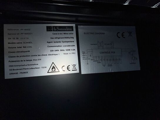 Vinkøleskab LA SOMMELIERE