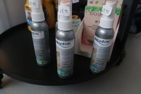 Loppemiddel, pletfjerner m.v. til hund og kat