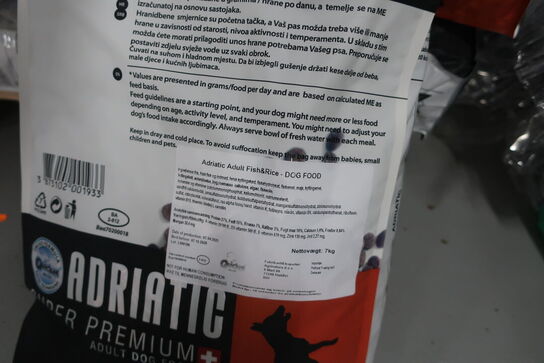 3 ps. Hundefodder ADRIATIC Adult Fish&Rice 7 kg. 