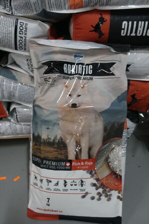 3 ps. Hundefodder ADRIATIC Adult Fish&Rice 7 kg. 