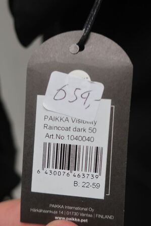 Regnjakke til hund PAIKKA 