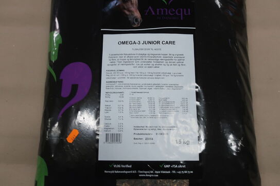Hestefodder AMEQU Omega-3 Junior Care 15 kg.