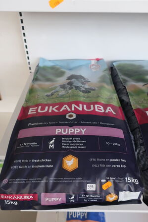 Hundefodder EUKANUBA Puppy 15 kg. 