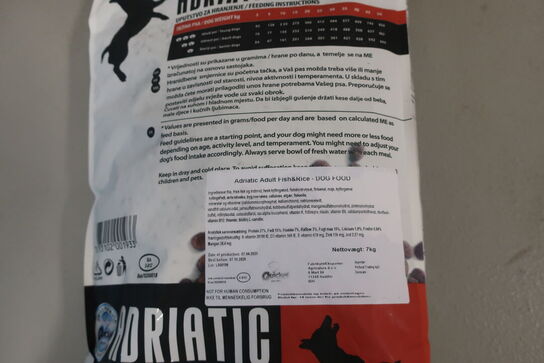 2 ps. Hundefodder ADRIATIC Adult Fish&rice 7 kg.