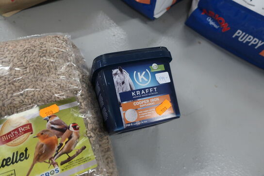 Solsikkekerner samt kosttilskud til hest KRAFFT 