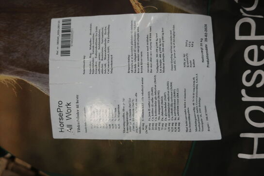 6 ps. Hestefodder NAG HorsePro 20 kg. 