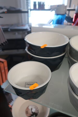 3 stk. foder/vandskåle