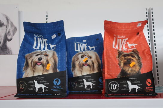 3 ps. Hundefodder PROBIOTIC LIVE 2 kg. 