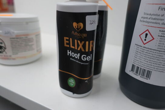 Diverse plejemiddel til hove 