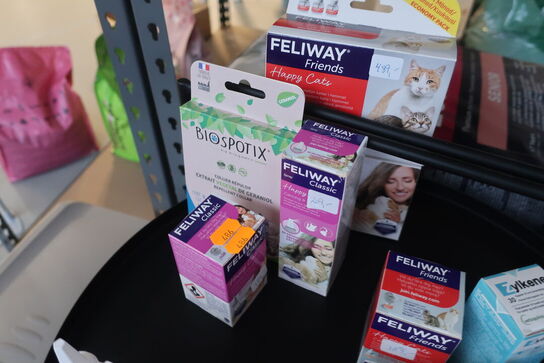 Loppemiddel, kosttilskud m.v. til hund og kat