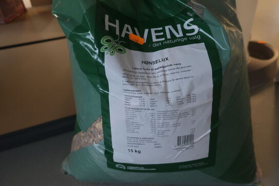 Hønsefodder HAVENS Hønselux 15 kg. 