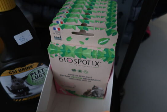 Loppemiddel, pletfjerner m.v. til hund og kat