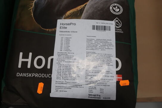 3 ps. Hestefodder NAG HorsePro 20 kg.