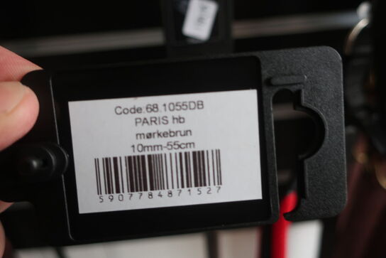 3 stk. hålsbånd i læder AKUDIM