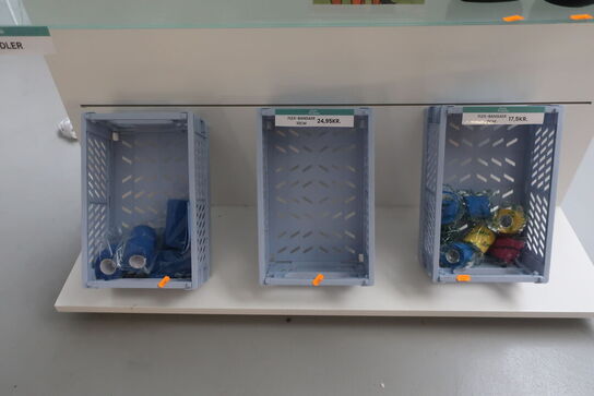 3 stk. kasser med indhold