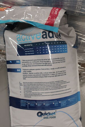 Hundefoder QUICKER Active Adult Hight Energy 20 kg. 