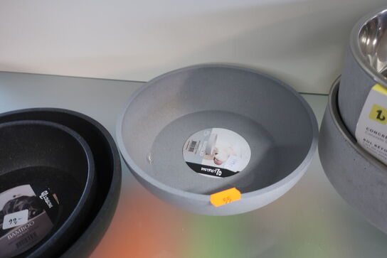 4 stk. foder/vandskåle