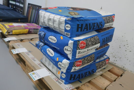 4 ps. Hestefodder HAVENS Basis Sportbrok 25 kg. 