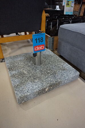 Rio Grande parasolfod grå granit - 60 kg