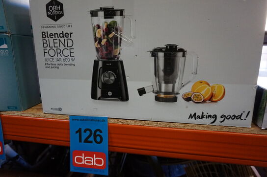 OBH Nordica blendforce 2-i-1 blender og juicer - sort