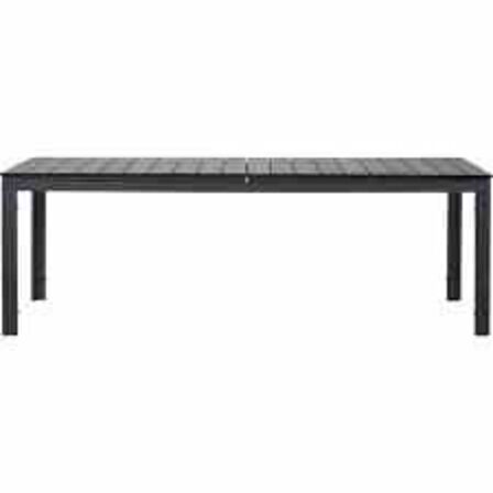 Lakewood udtræksbord 95 x 230/287 cm. Sort 