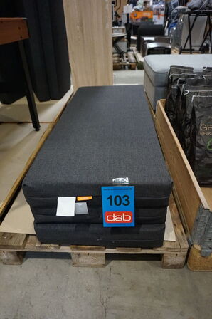 Sleepy 3-delt foldemadras - junior 125x150x10 cm Antracit  